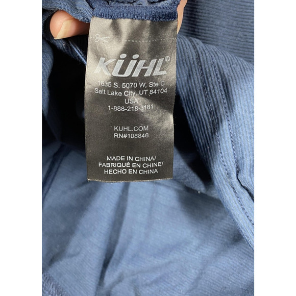 Kuhl Shirt Mens Medium Blue Short Sleeve Merino Wool Blend Performance Outdoor - Picture 7 of 12